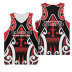 New Zealand Maori Language Week Basketball Jersey Mo Ake Tonu Te Reo