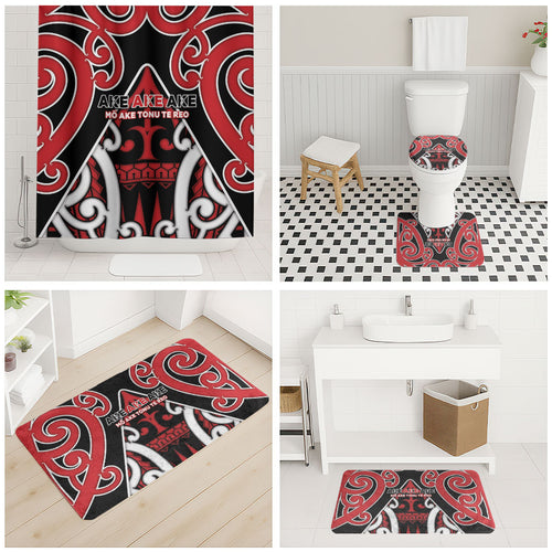 New Zealand Maori Language Week Bathroom Set Mo Ake Tonu Te Reo