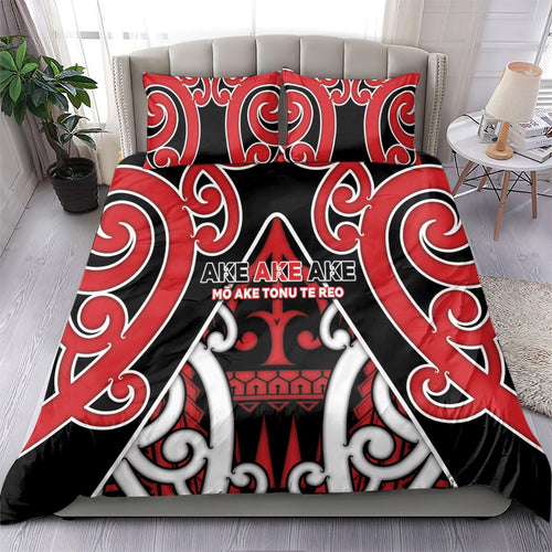 New Zealand Maori Language Week Bedding Set Mo Ake Tonu Te Reo