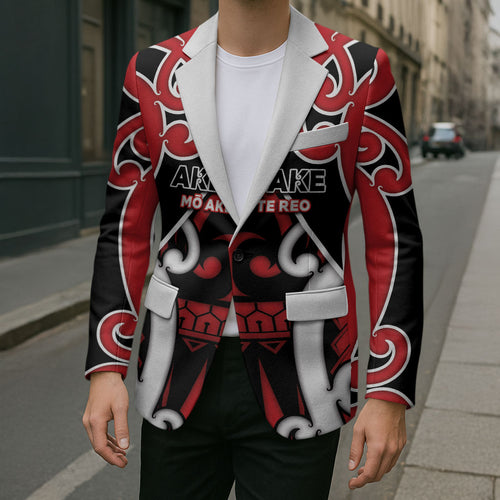 New Zealand Maori Language Week Blazer Mo Ake Tonu Te Reo