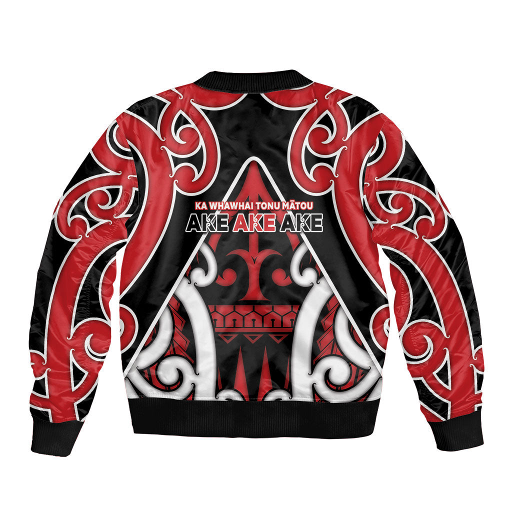 New Zealand Maori Language Week Bomber Jacket Mo Ake Tonu Te Reo