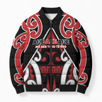 New Zealand Maori Language Week Bomber Puffer Jacket Mo Ake Tonu Te Reo