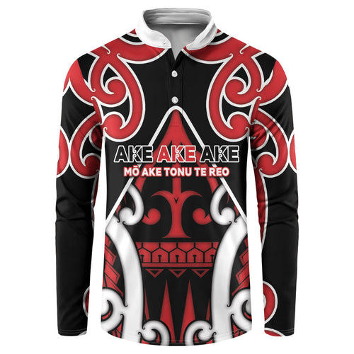 New Zealand Maori Language Week Button Sweatshirt Mo Ake Tonu Te Reo