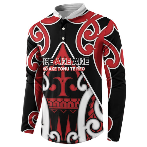 New Zealand Maori Language Week Button Sweatshirt Mo Ake Tonu Te Reo