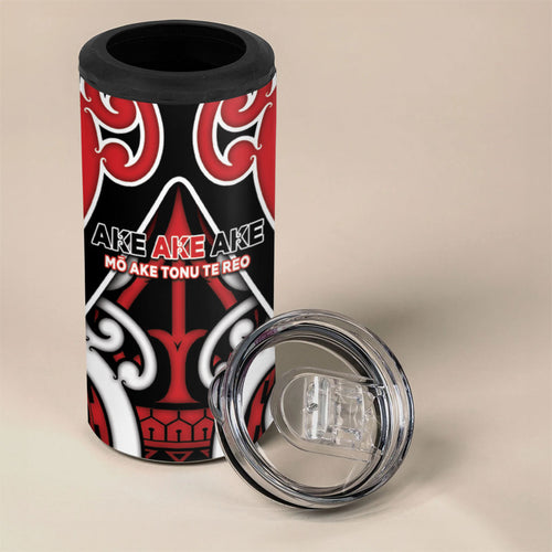 New Zealand Maori Language Week 4 in 1 Can Cooler Tumbler Mo Ake Tonu Te Reo
