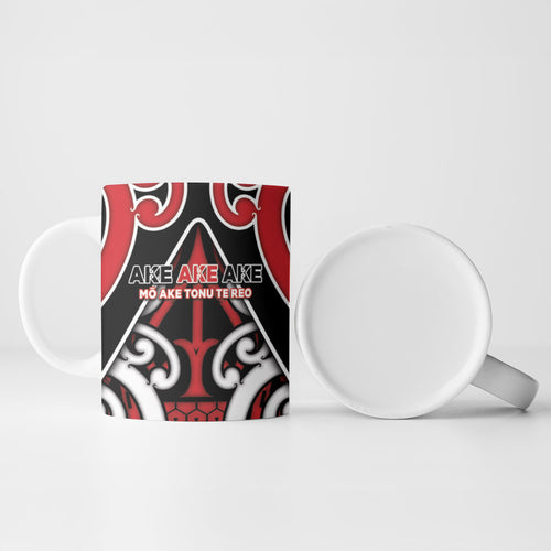 New Zealand Maori Language Week Ceramic Mug Mo Ake Tonu Te Reo