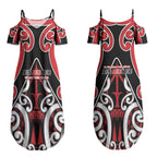 New Zealand Maori Language Week Couples Matching Summer Maxi Dress and Hawaiian Shirt Mo Ake Tonu Te Reo