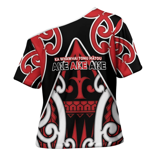 New Zealand Maori Language Week Cross Shoulder Shirt Mo Ake Tonu Te Reo