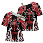 New Zealand Maori Language Week Cross Shoulder Shirt Mo Ake Tonu Te Reo