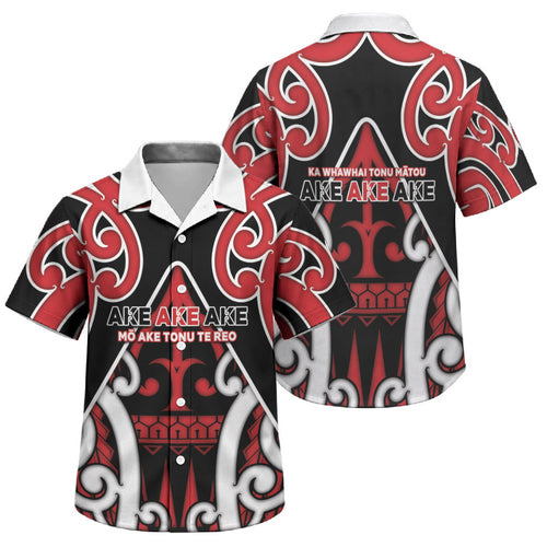 New Zealand Maori Language Week Family Matching Short Sleeve Bodycon Dress and Hawaiian Shirt Mo Ake Tonu Te Reo