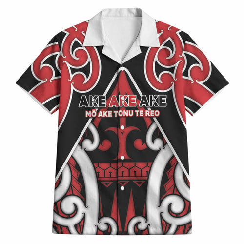 New Zealand Maori Language Week Hawaiian Shirt Mo Ake Tonu Te Reo