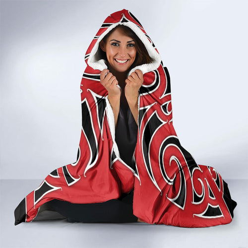 New Zealand Maori Language Week Hooded Blanket Mo Ake Tonu Te Reo