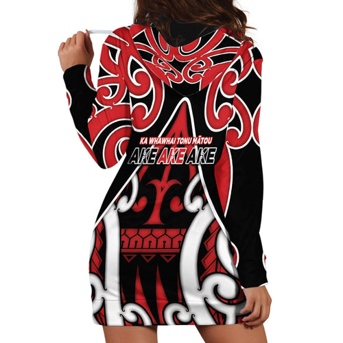New Zealand Maori Language Week Hoodie Dress Mo Ake Tonu Te Reo