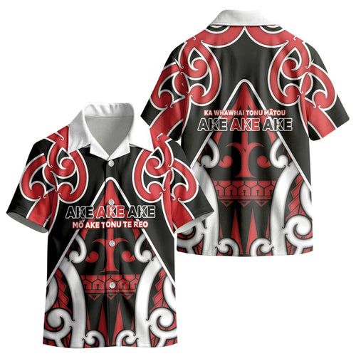 New Zealand Maori Language Week Kid Hawaiian Shirt Mo Ake Tonu Te Reo