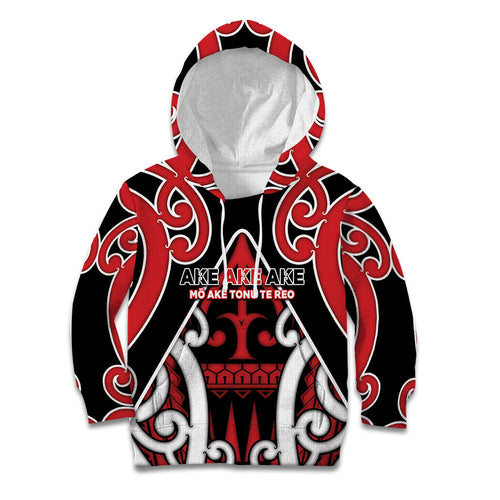 New Zealand Maori Language Week Kid Hoodie Mo Ake Tonu Te Reo