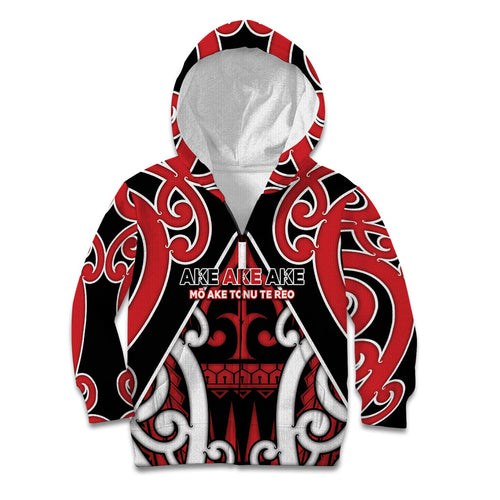 New Zealand Maori Language Week Kid Hoodie Mo Ake Tonu Te Reo