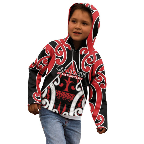 New Zealand Maori Language Week Kid Hoodie Mo Ake Tonu Te Reo