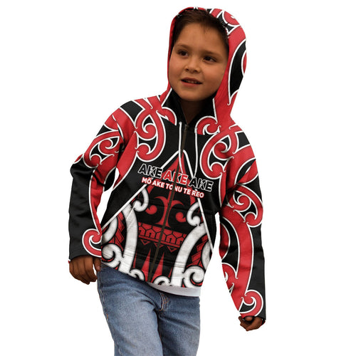 New Zealand Maori Language Week Kid Hoodie Mo Ake Tonu Te Reo