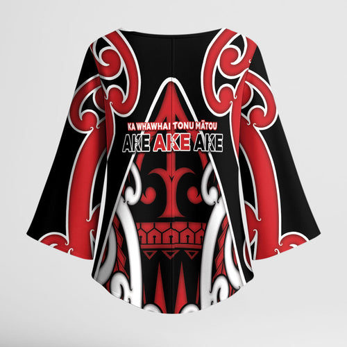 New Zealand Maori Language Week Kimono Sleeve Blouse Mo Ake Tonu Te Reo