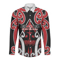 New Zealand Maori Language Week Long Sleeve Button Shirt Mo Ake Tonu Te Reo