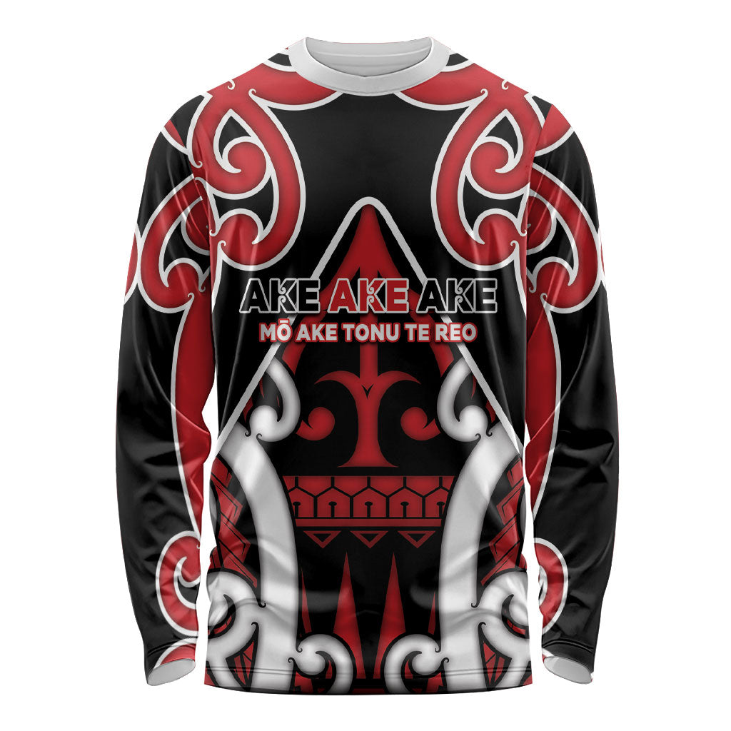 New Zealand Maori Language Week Long Sleeve Shirt Mo Ake Tonu Te Reo