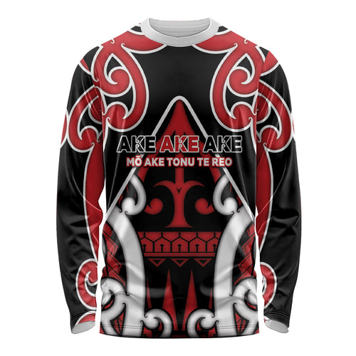 New Zealand Maori Language Week Long Sleeve Shirt Mo Ake Tonu Te Reo