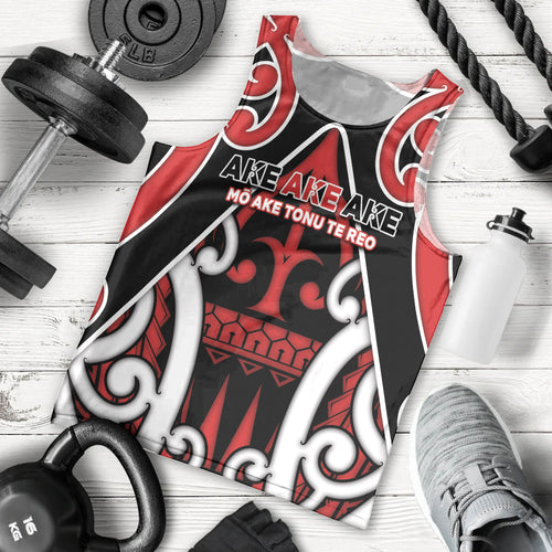 New Zealand Maori Language Week Men Tank Top Mo Ake Tonu Te Reo