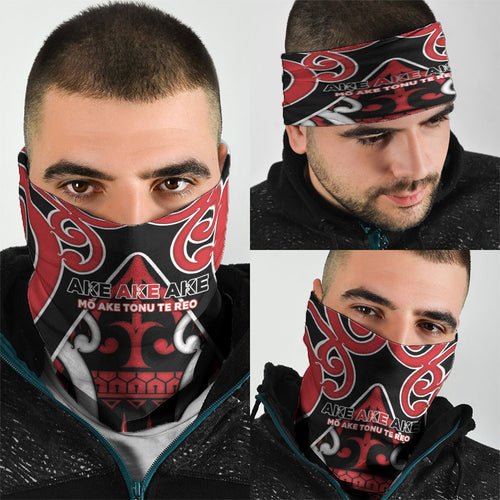 New Zealand Maori Language Week Neck Gaiter Mo Ake Tonu Te Reo