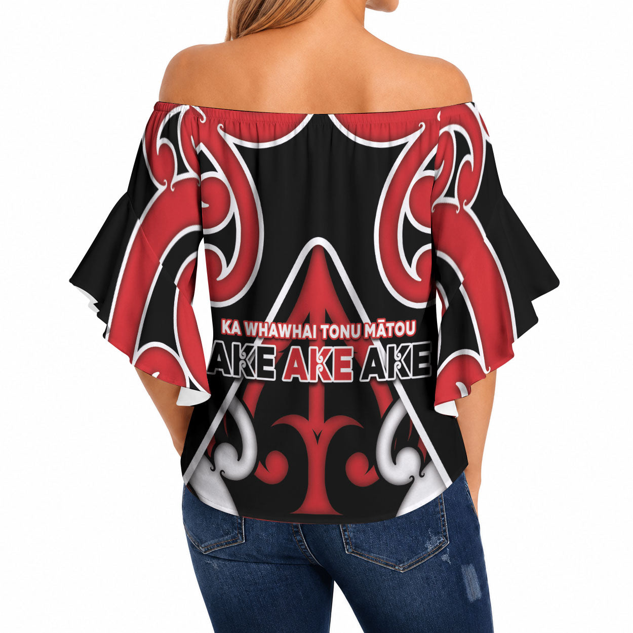 New Zealand Maori Language Week Off Shoulder Wrap Waist Top Mo Ake Tonu Te Reo