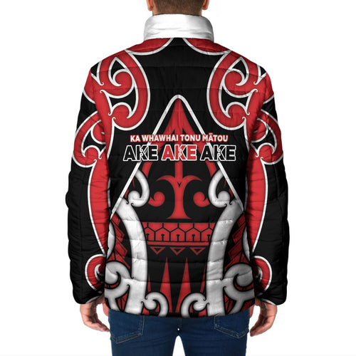 New Zealand Maori Language Week Padded Jacket Mo Ake Tonu Te Reo
