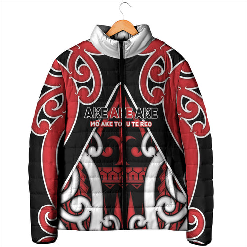 New Zealand Maori Language Week Padded Jacket Mo Ake Tonu Te Reo
