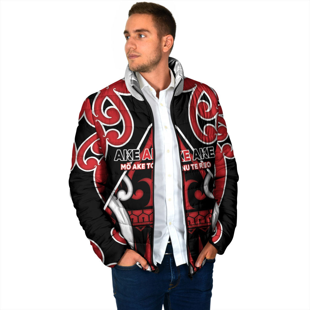 New Zealand Maori Language Week Padded Jacket Mo Ake Tonu Te Reo