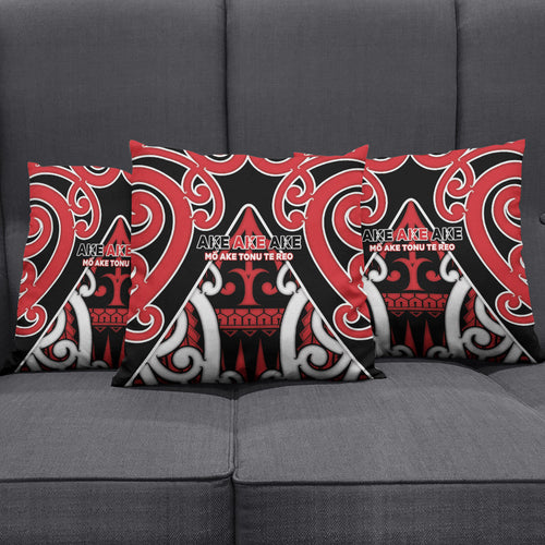 New Zealand Maori Language Week Pillow Cover Mo Ake Tonu Te Reo
