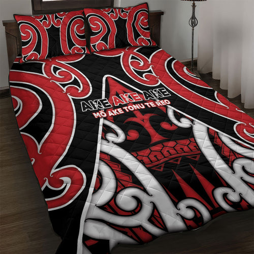 New Zealand Maori Language Week Quilt Bed Set Mo Ake Tonu Te Reo