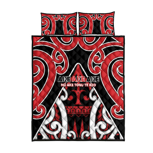 New Zealand Maori Language Week Quilt Bed Set Mo Ake Tonu Te Reo