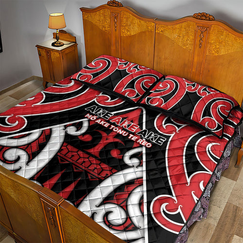 New Zealand Maori Language Week Quilt Bed Set Mo Ake Tonu Te Reo
