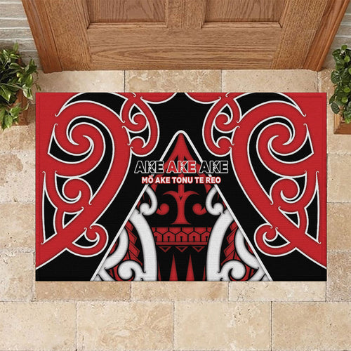 New Zealand Maori Language Week Rubber Doormat Mo Ake Tonu Te Reo
