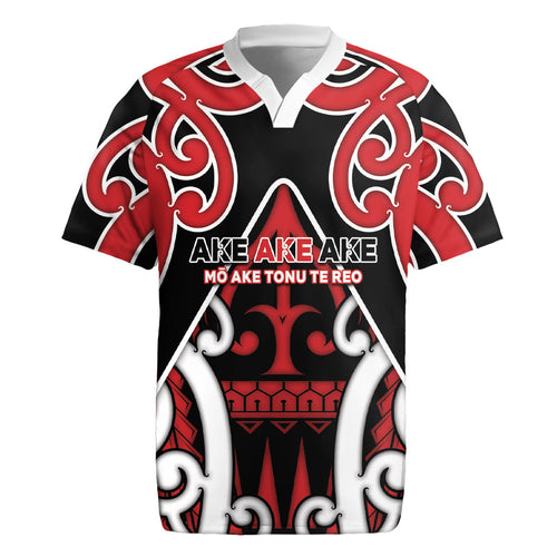 New Zealand Maori Language Week Rugby Jersey Mo Ake Tonu Te Reo