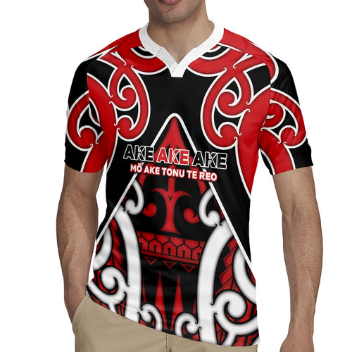New Zealand Maori Language Week Rugby Jersey Mo Ake Tonu Te Reo
