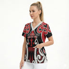 New Zealand Maori Language Week Scrub Top Mo Ake Tonu Te Reo