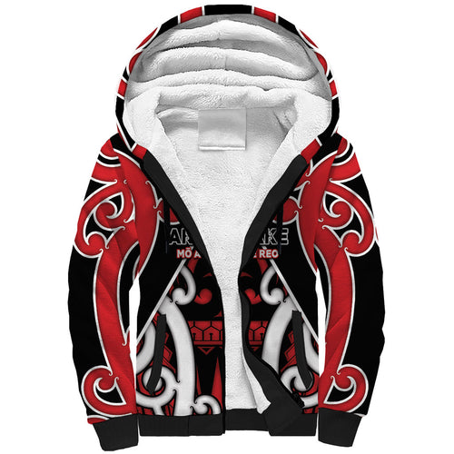 New Zealand Maori Language Week Sherpa Hoodie Mo Ake Tonu Te Reo