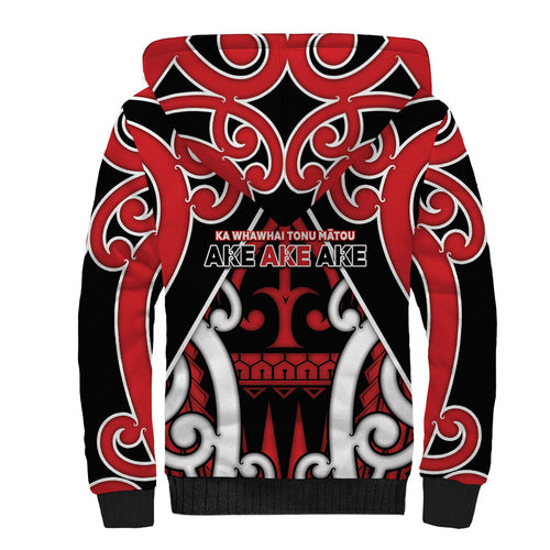 New Zealand Maori Language Week Sherpa Hoodie Mo Ake Tonu Te Reo