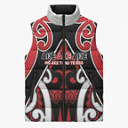 New Zealand Maori Language Week Sleeveless Puffer Jacket Mo Ake Tonu Te Reo