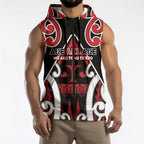 New Zealand Maori Language Week Sleeveless Zip Hoodie Mo Ake Tonu Te Reo