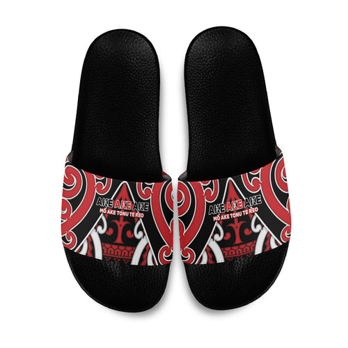 New Zealand Maori Language Week Slide Sandals Mo Ake Tonu Te Reo