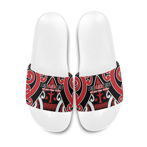 New Zealand Maori Language Week Slide Sandals Mo Ake Tonu Te Reo