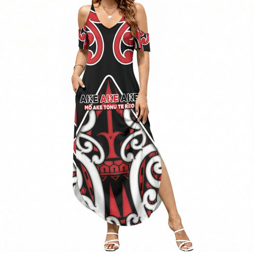 New Zealand Maori Language Week Summer Maxi Dress Mo Ake Tonu Te Reo