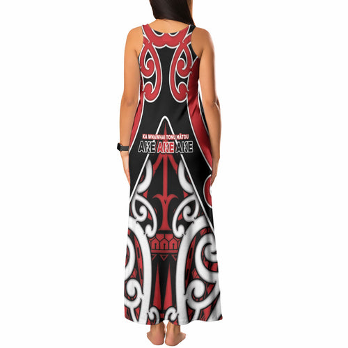 New Zealand Maori Language Week Tank Maxi Dress Mo Ake Tonu Te Reo
