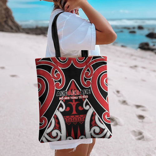 New Zealand Maori Language Week Tote Bag Mo Ake Tonu Te Reo