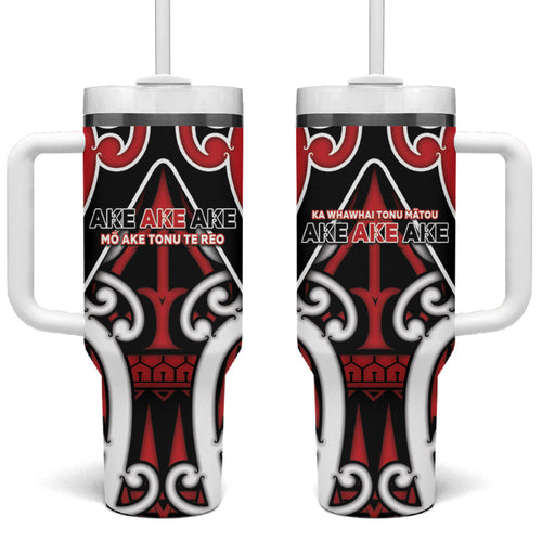 New Zealand Maori Language Week Tumbler With Handle Mo Ake Tonu Te Reo